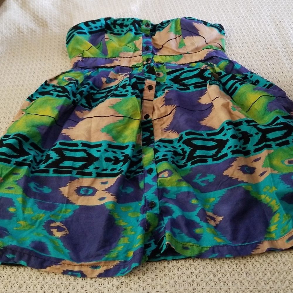 Strapless summer dress